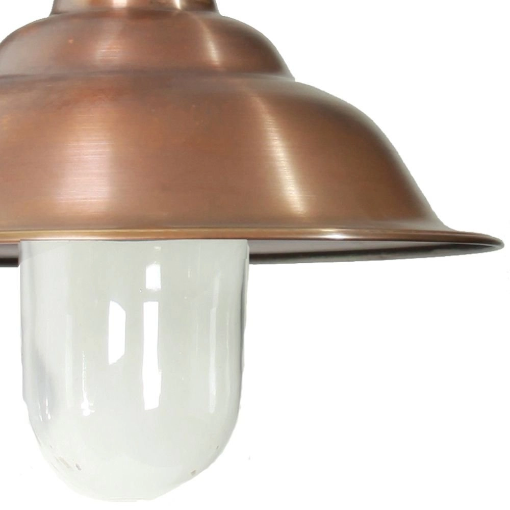 Nostalgische buitenlamp Chateau met koperen kap - zwart KS verlichting 8714732125604