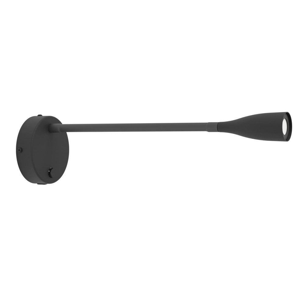Bedlampje Olivandino 1 flexibel zwart Eglo 9008606347780