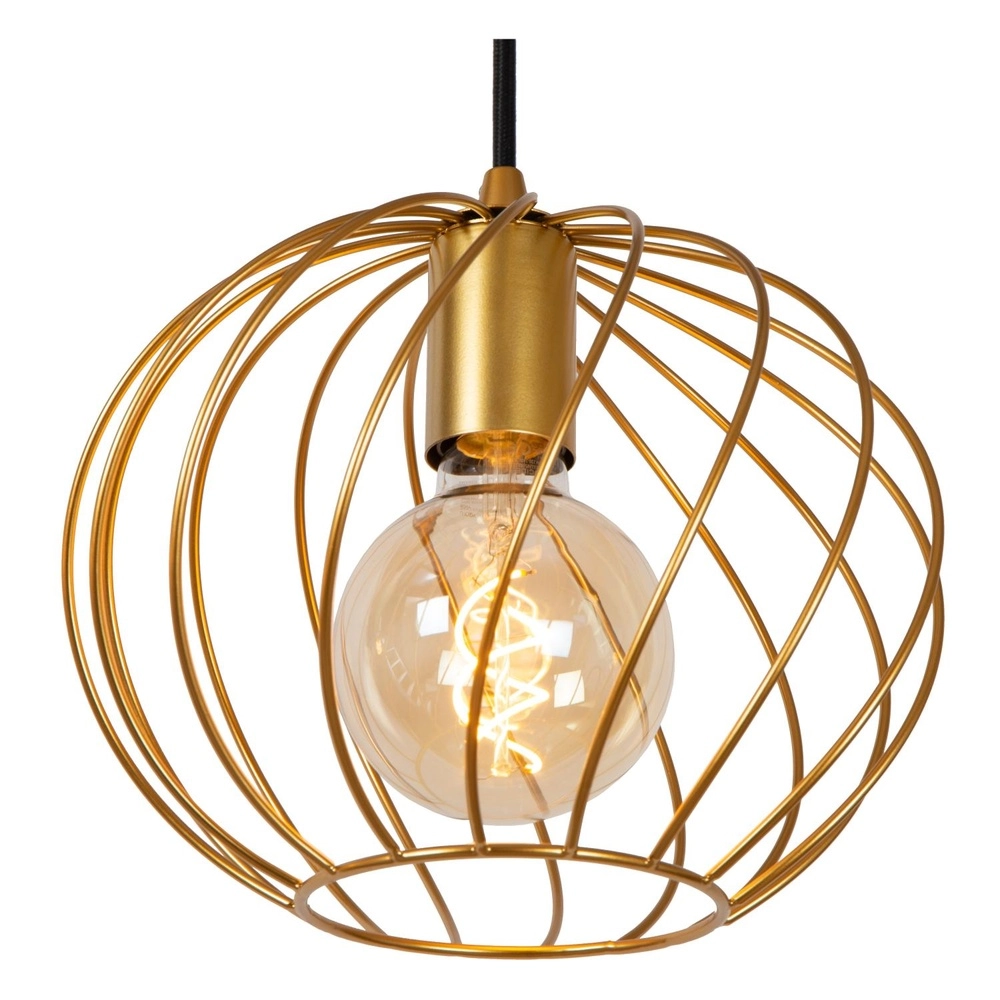 3-lichts hanglamp Danza goud Lucide 5411212211545