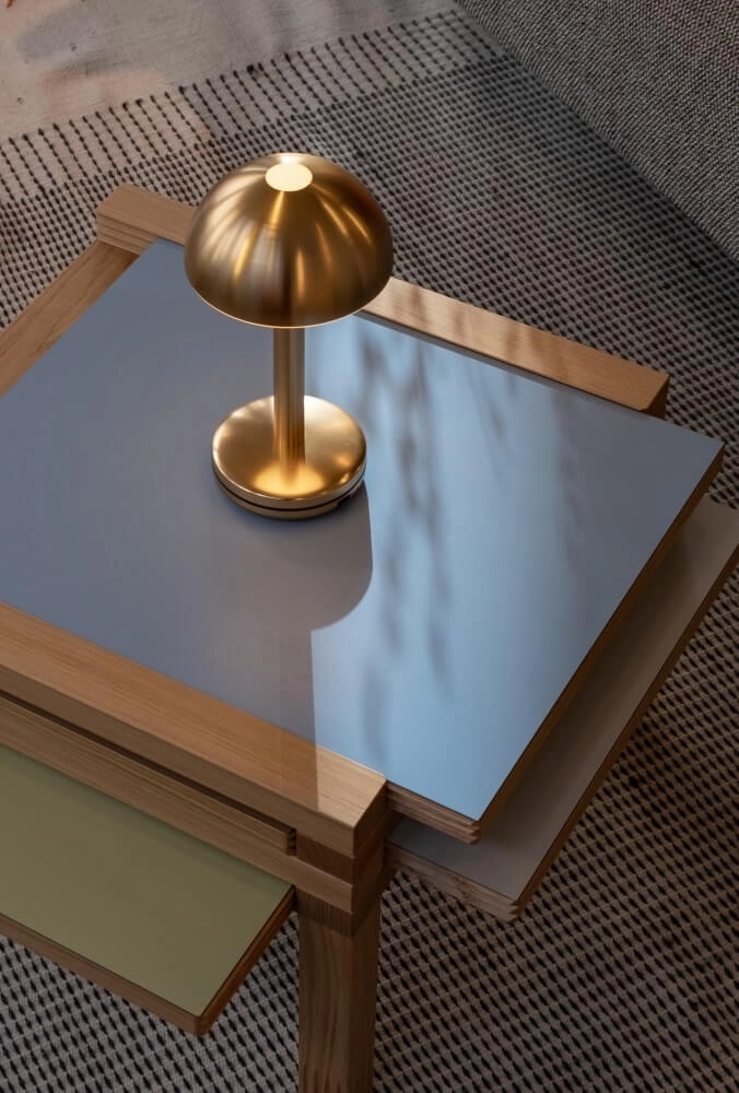 Rechargeable table lamp Bug Gold Humble 7446023313339
