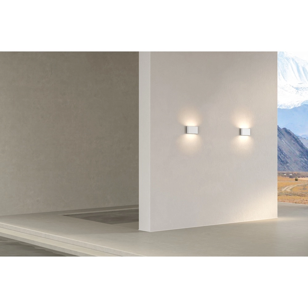 Moderne wandspot Atina 20cm mat nikkel Masterlight 8718121385020