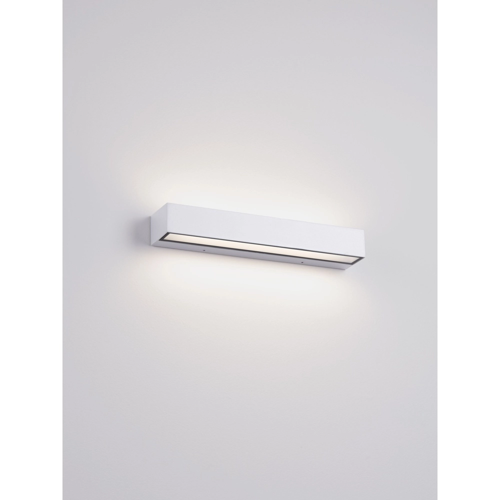 Strakke wandlamp Lane wit 36cm - 28W