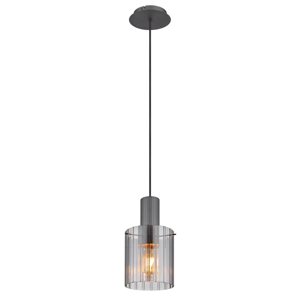 Hanglamp Tulivar design smoke glas