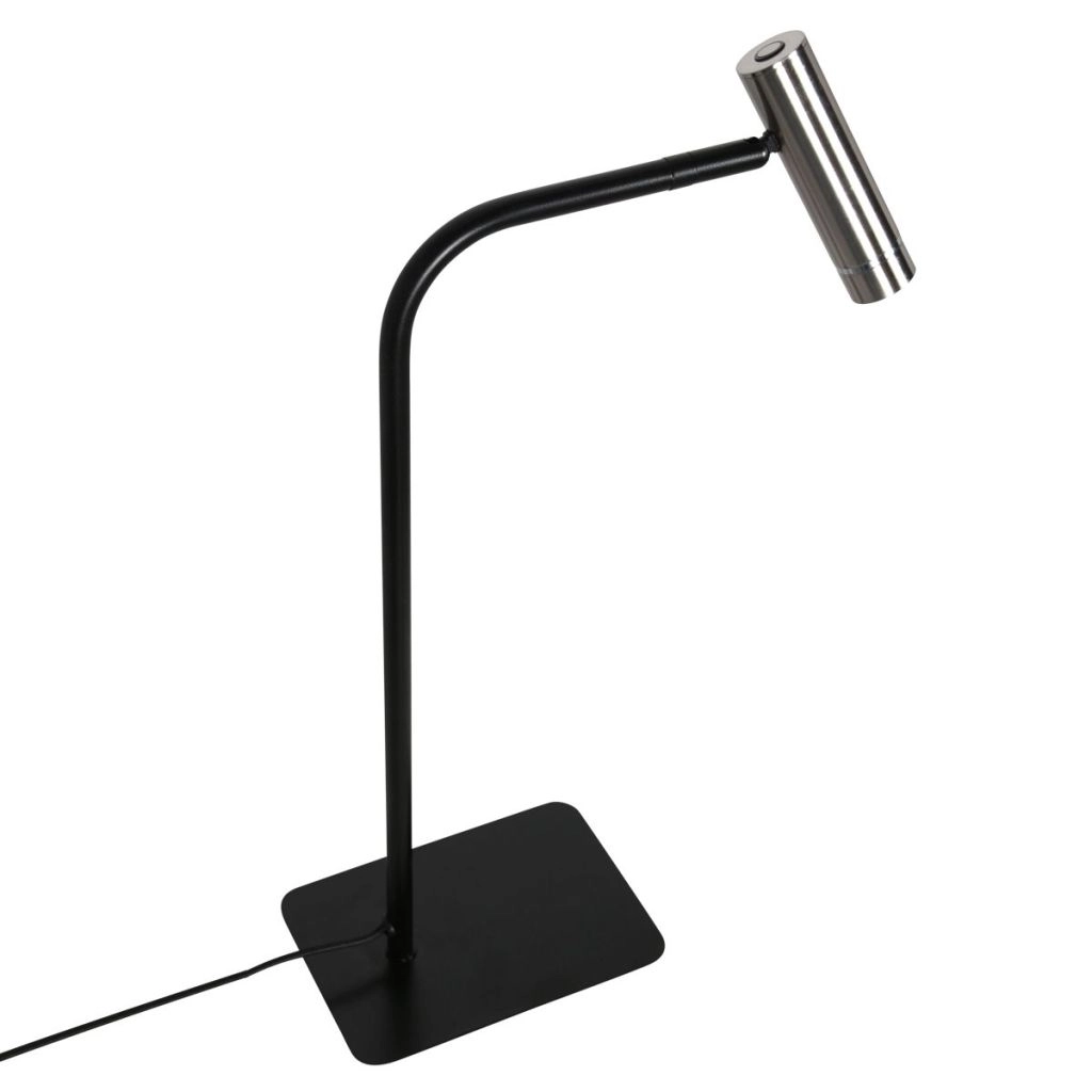 Tafellamp Lumo zwart met nikkel Steinhauer 8712746184617