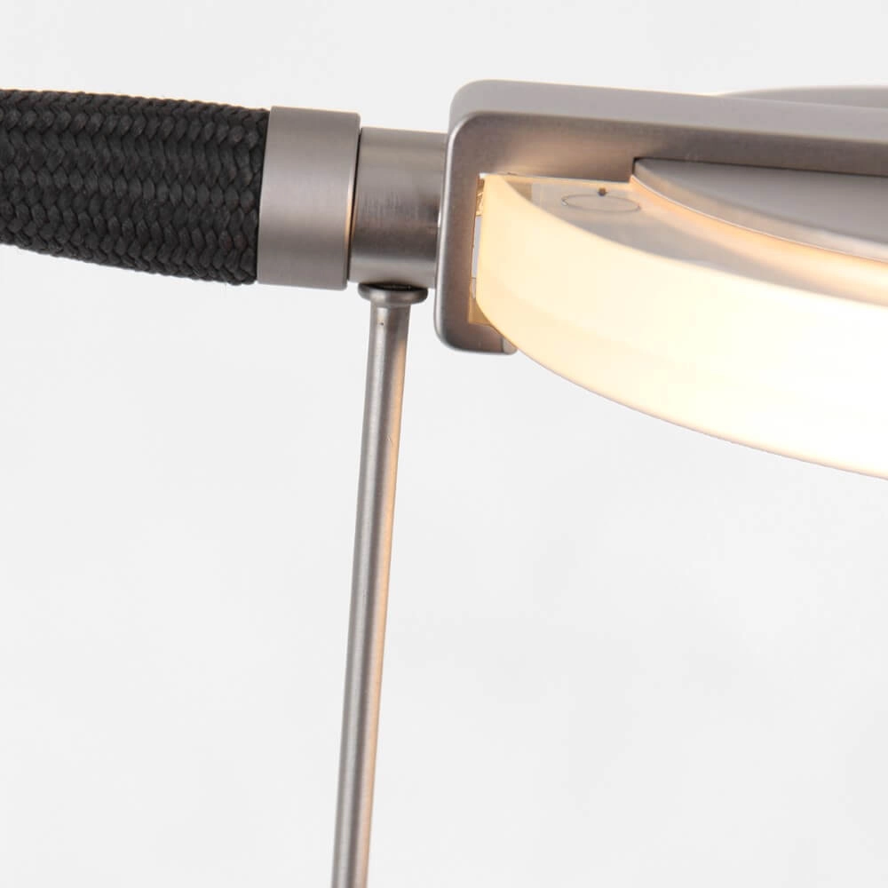Led leeslamp 2-lichts Turound 40w - 2200-4000K - 187cm RVS helder glas Steinhauer 8712746134797