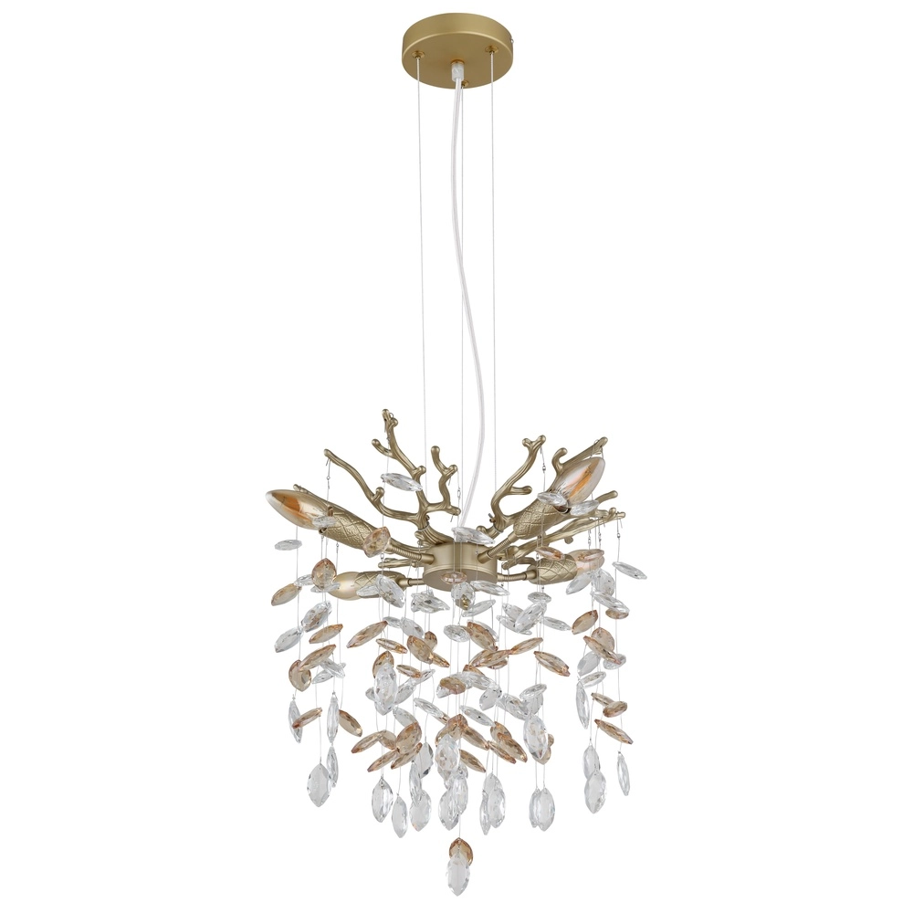 Hanglamp Queena goud Ø 40cm Globo 9007371525676