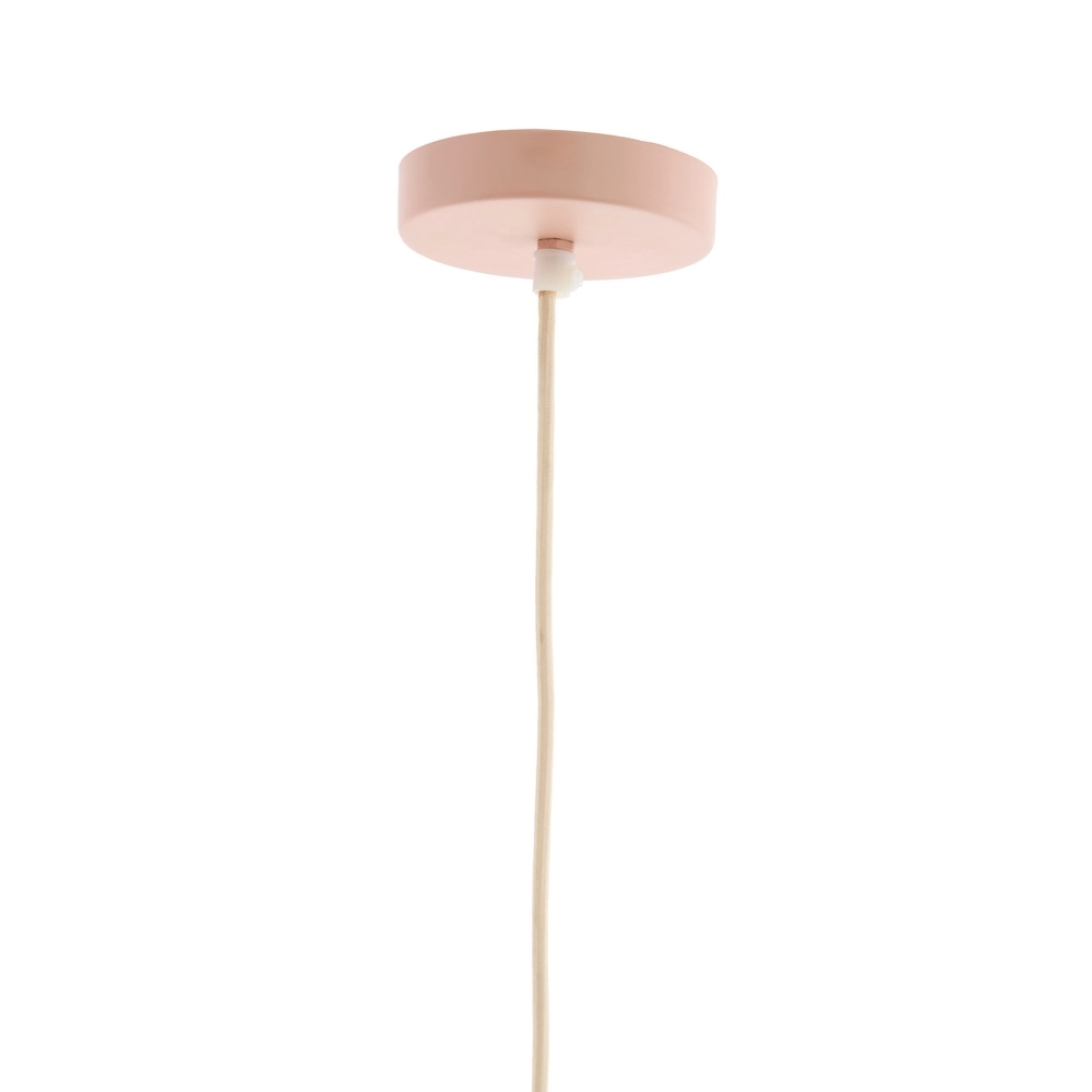 Stoffen hanglamp Cesano Ø 64cm - licht roze Light & Living 8717807779320
