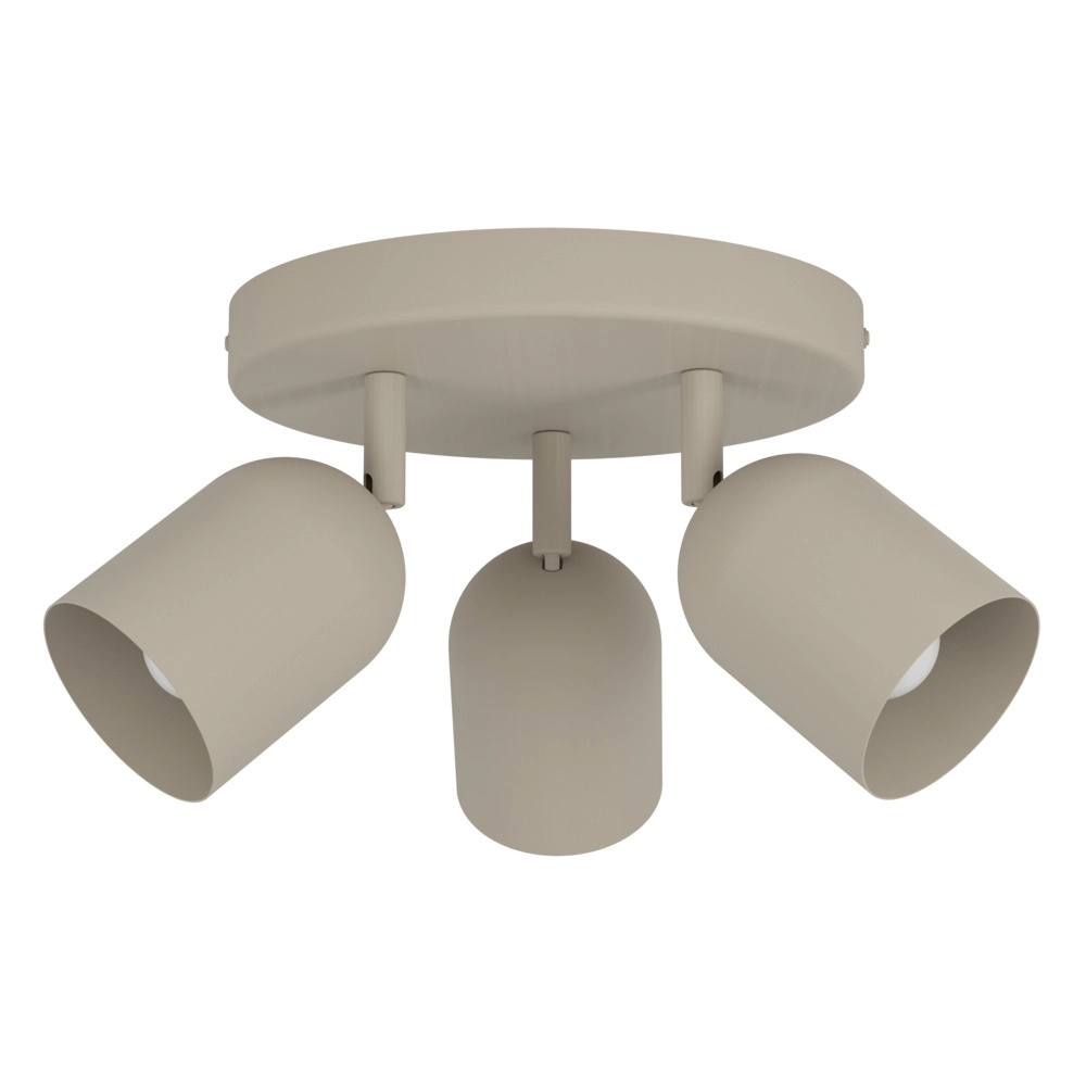 Design plafondspot Tilston 3-lichts zand bruin