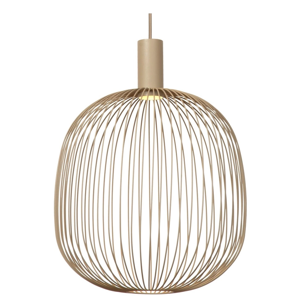 Hanglamp Ø 40cm Esterel zand bruin mini GU10 Lucide 5411212212320