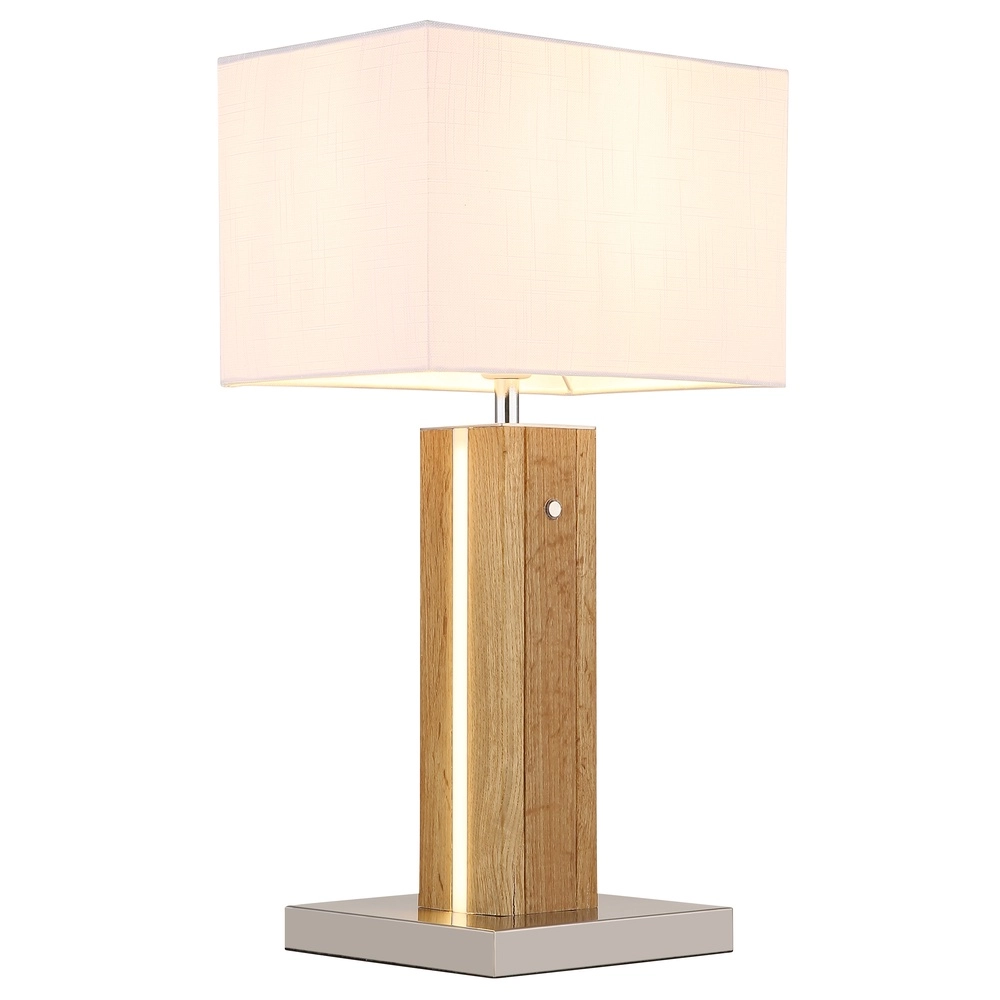 Houten schemerlamp Forest met kap Globo 9007371592333