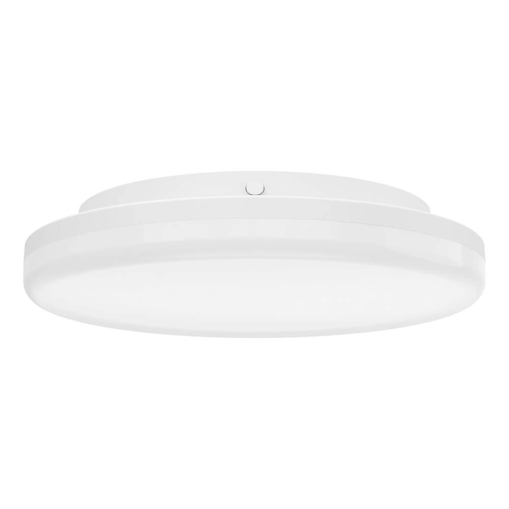 Ronde plafondlamp Castagneto Ø 26cm wit