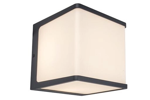 Square wall lamp Doblo anthracite