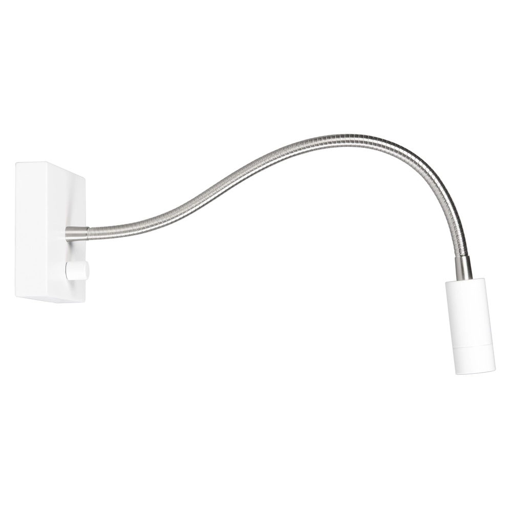 Flexibele wandlamp Blitz wit