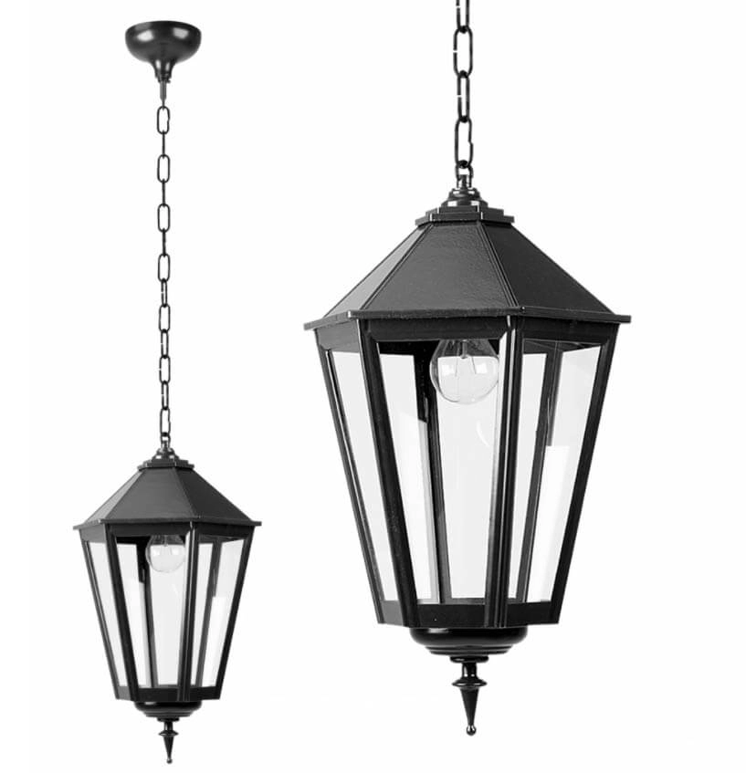 Oudhollandse hanglamp K7 zwart