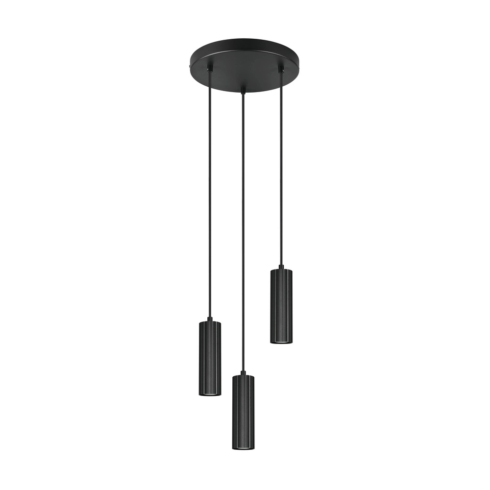 3-lichts hanglamp Soka zwart Trio 4017807658590