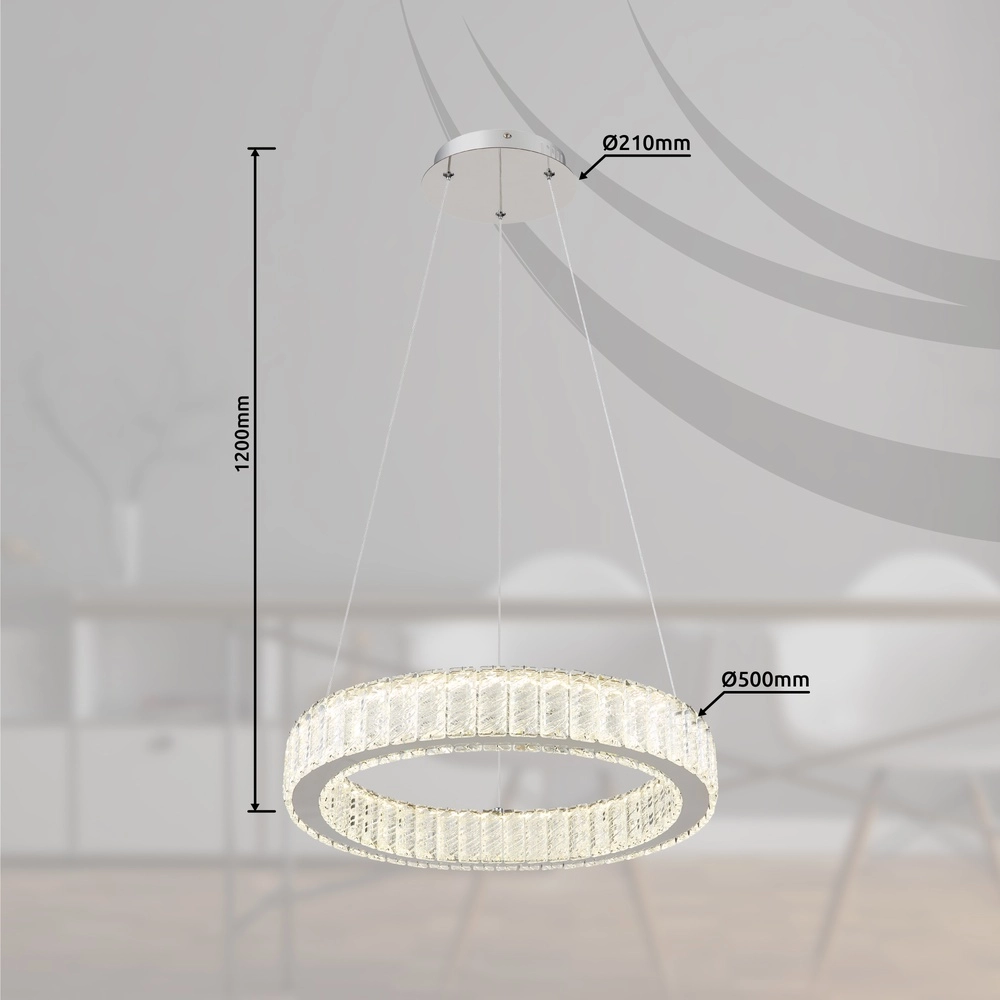 Design hanglamp Mucky chroom Globo 9007371451982