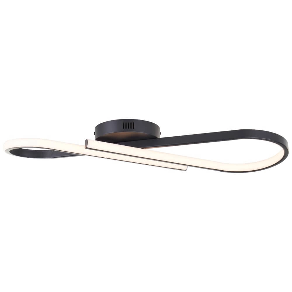 Zwarte plafondlamp Hinton zwart Brilliant 4004353442100