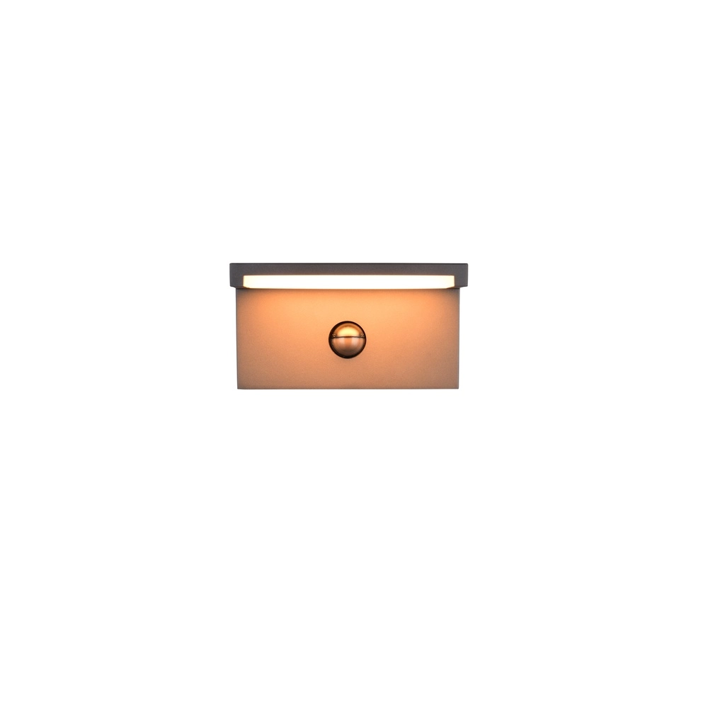 Moderne wandlamp Ravi antraciet met sensor Trio 4017807686890