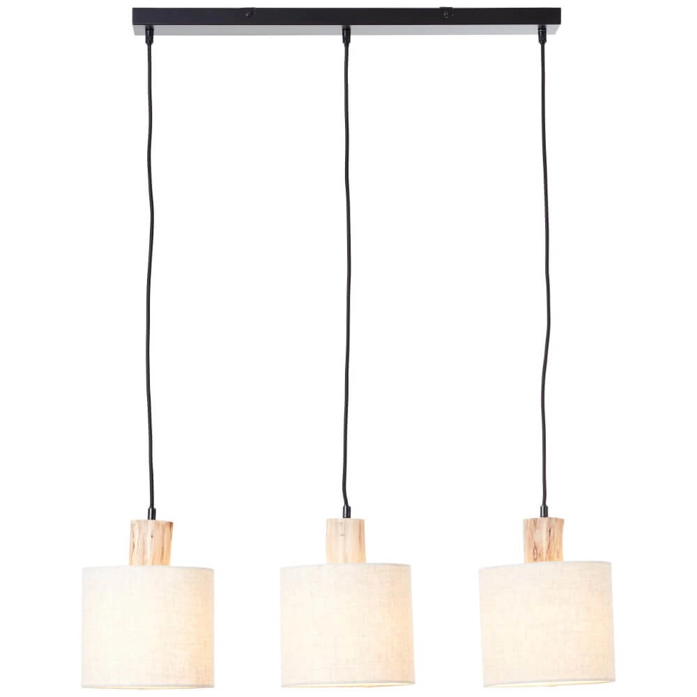 3-lichts landelijke hanglamp Pia
