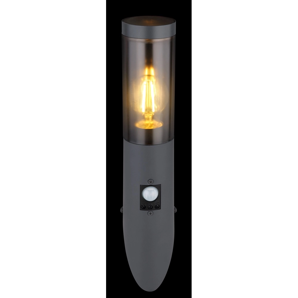 Buitenlamp Boston antraciet met smoke en sensor Globo 9007371439720