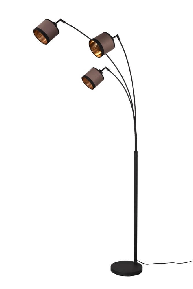 Staande lamp Davos taupe 3-lichts