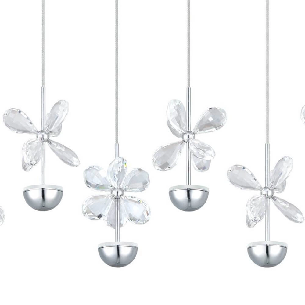 Unieke hanglamp Pianopoli bloemetjes chroom Stars of Light 9002759936631