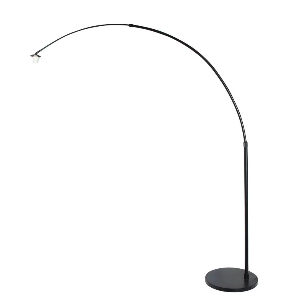 Zwarte booglamp Vela Lino met zwarte kap Ø60cm Steinhauer 8712746183597
