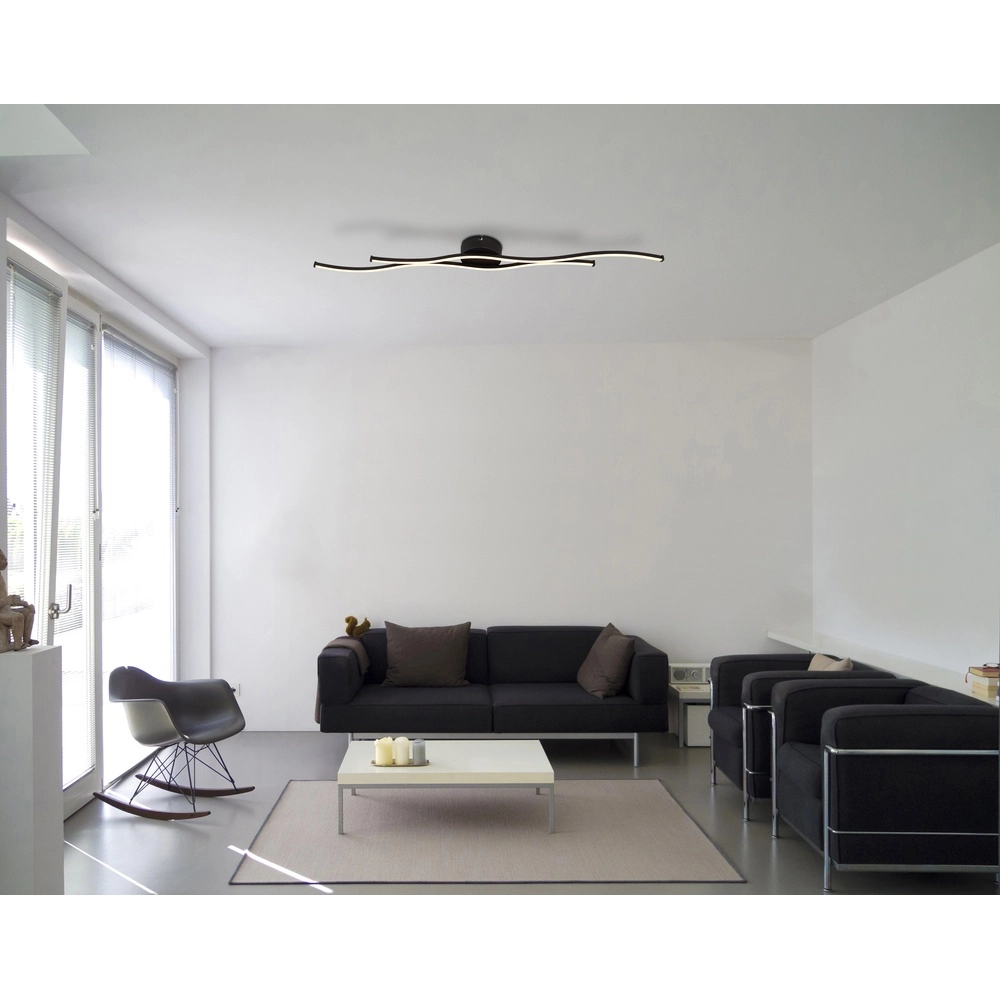 Moderne plafondlamp Boyd zwart Globo 9007371487103