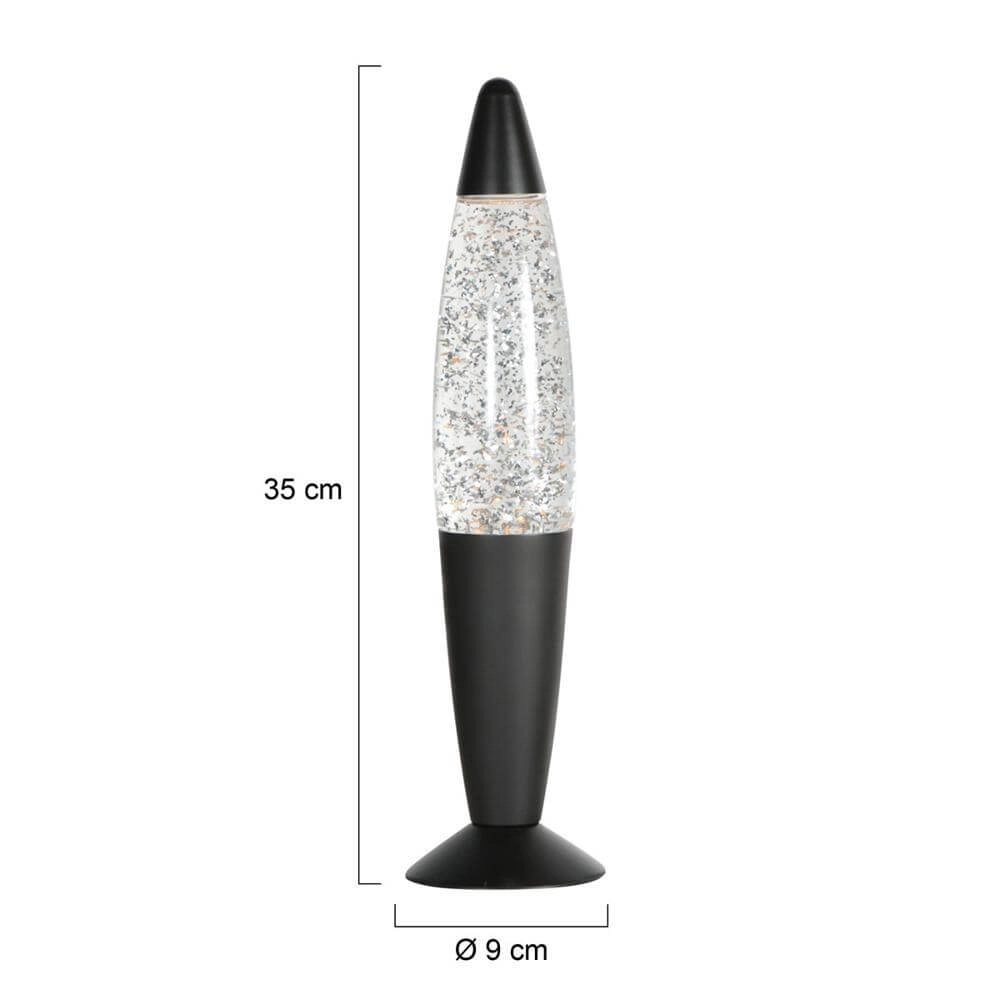 Lavalamp Volcan zwart Steinhauer 8712746177657