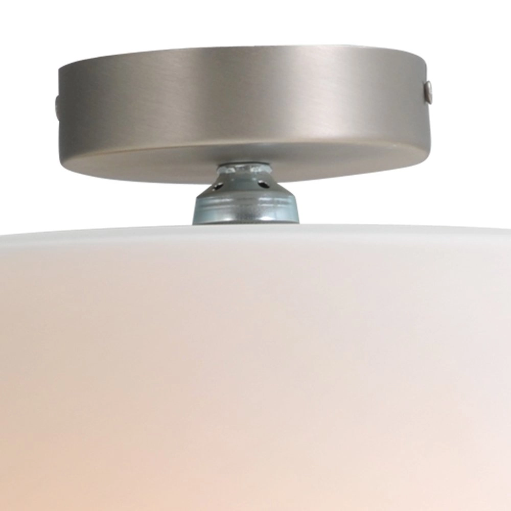 Plafondlamp Cilindra 25cm wit met metaalgrijs Masterlight 8718121133782