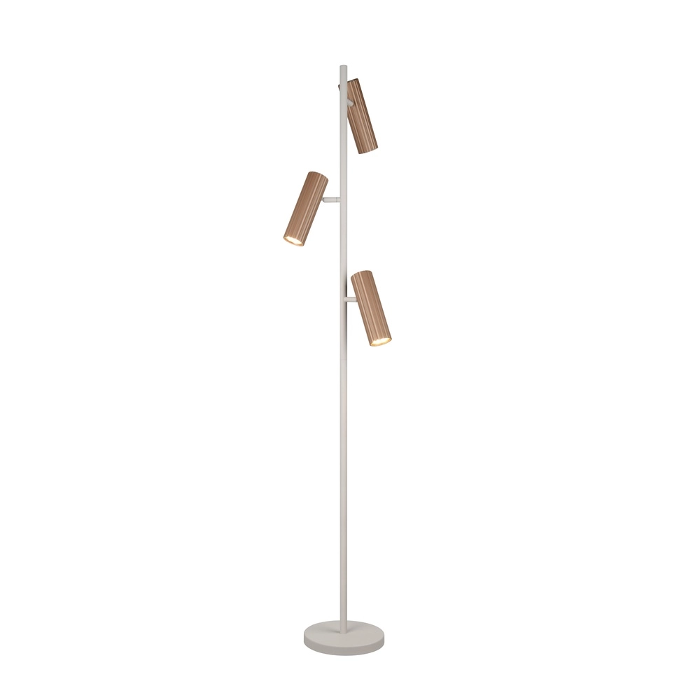 Design vloerlamp Soka mokka bruin Trio 4017807670196