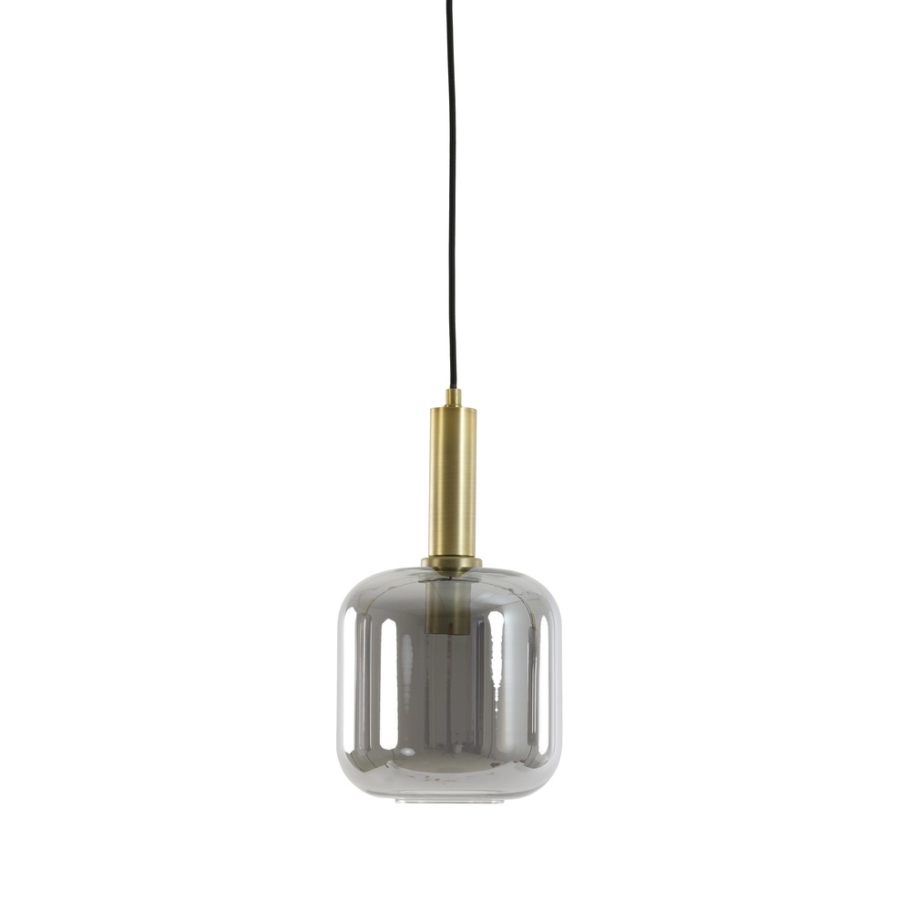 Smoke glazen hanglamp Lekar Ø 16cm - 1x E27
