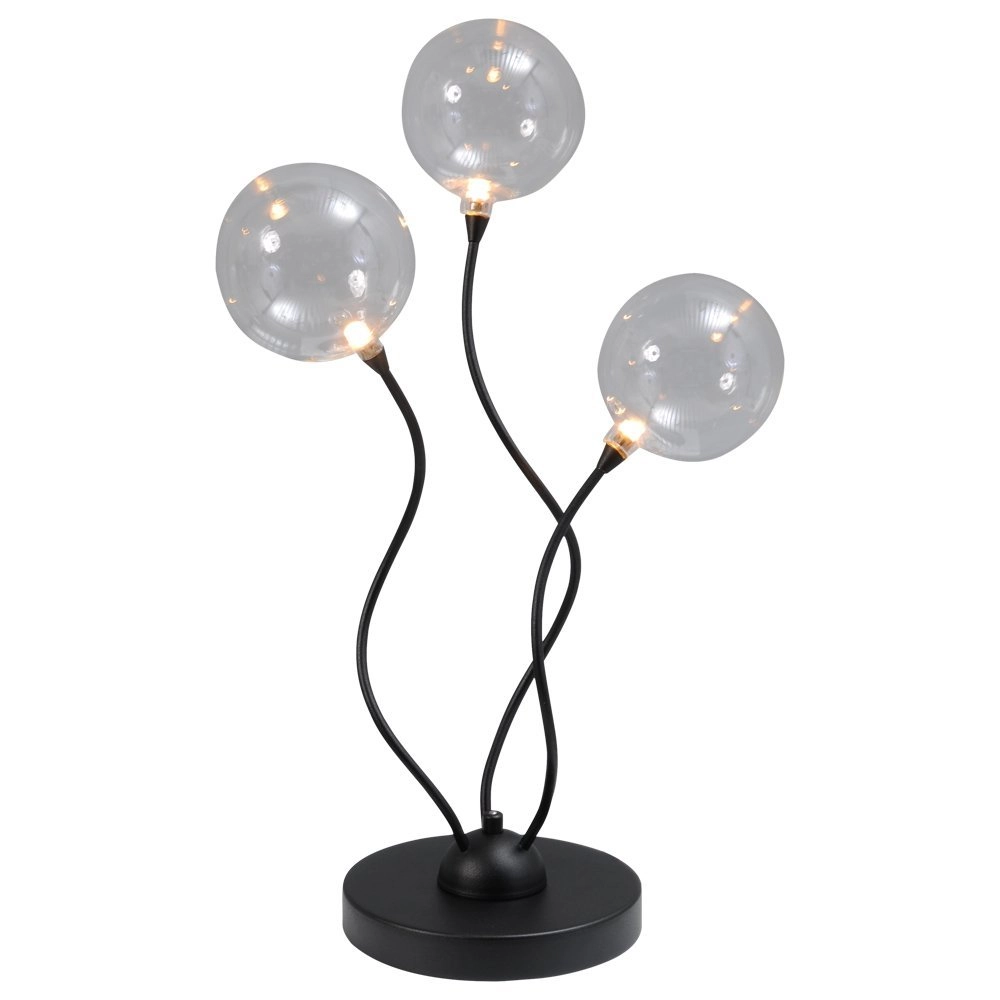 Led tafellamp Gio 3-lichts zwart