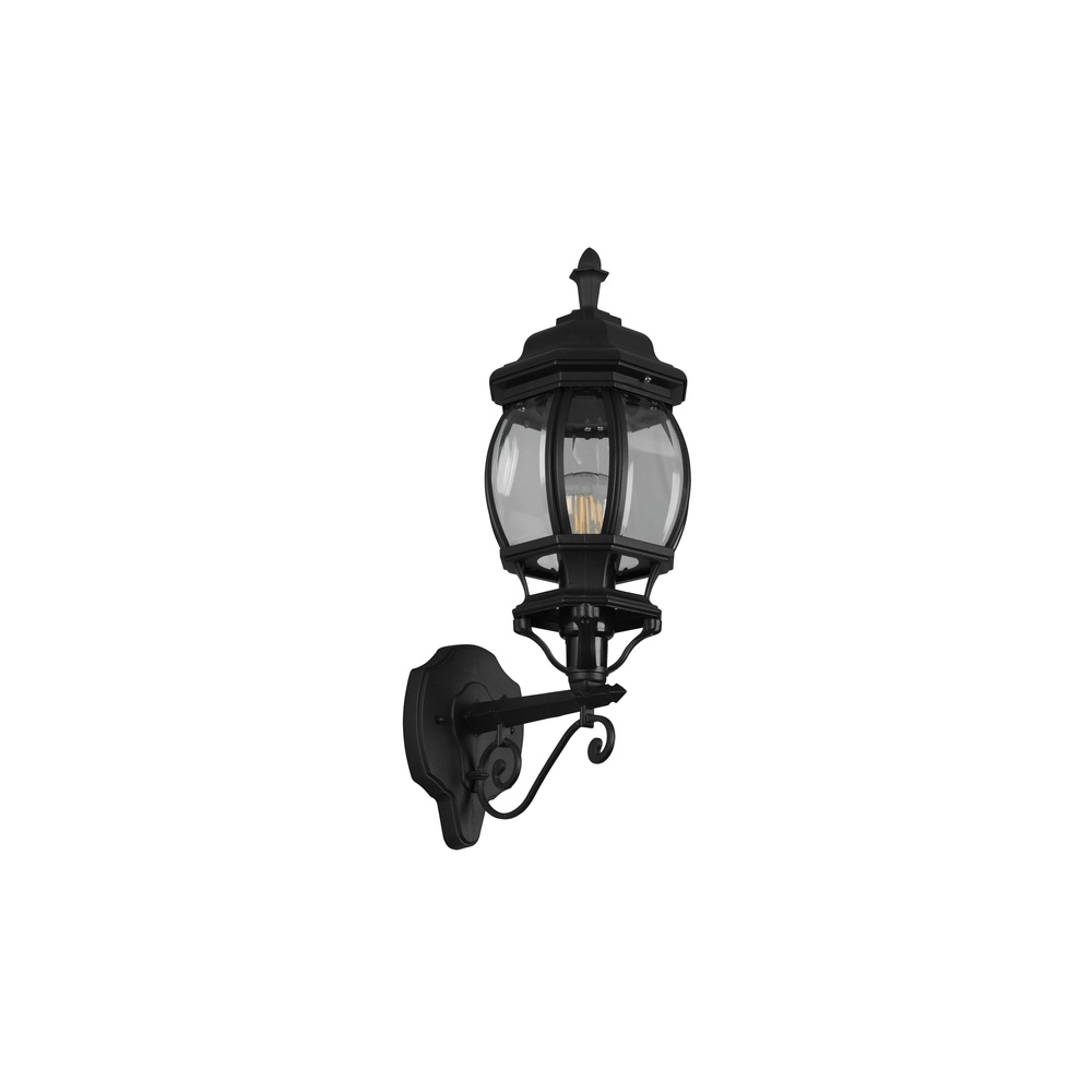 Klassieke wandlamp Elvo zwart Trio 4017807543803