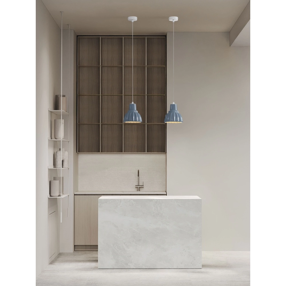 Hanglamp Picco wit met blauw
