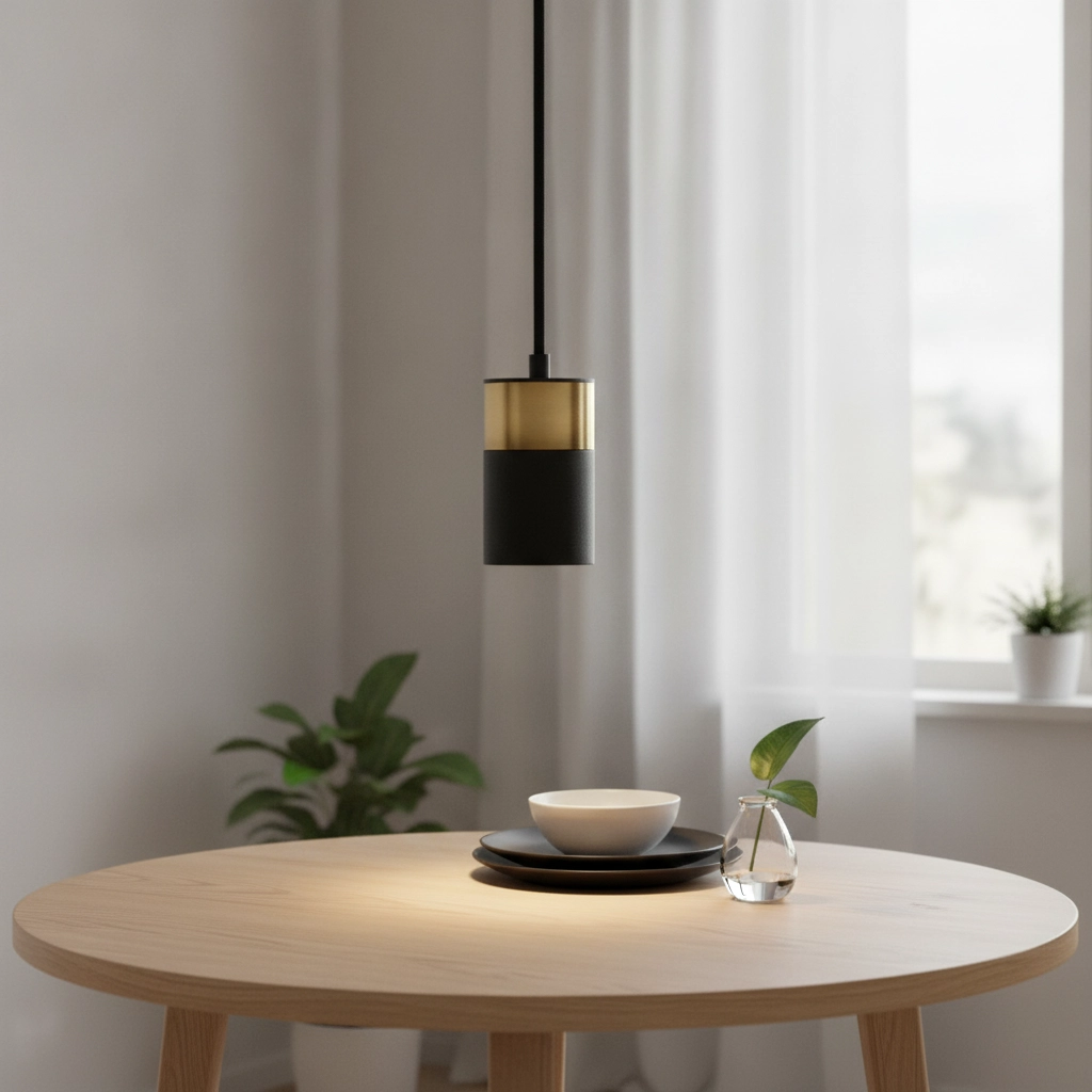 Hanglamp Pongo S enkel 9,5cm goud met zwart