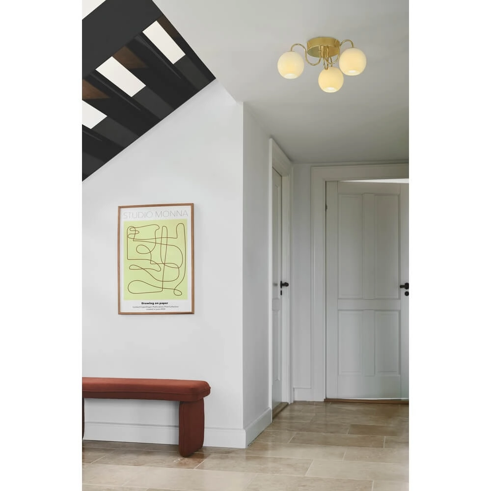 Plafondlamp Franca messing Nordlux 5704924015908