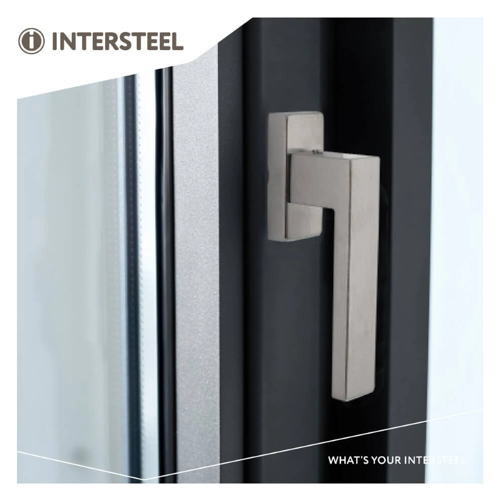 Raamkruk Amsterdam rechthoekig rozet RVS Intersteel 8714186562307