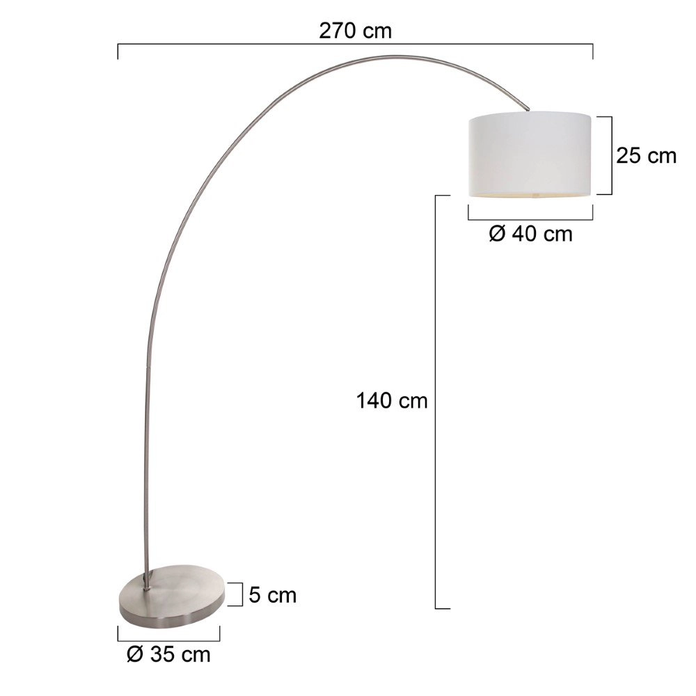Witte booglamp Solva Steinhauer 8712746123340