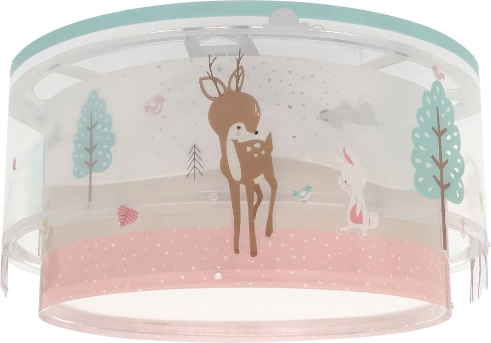 Kinderkamer plafondlamp Loving Deer roze Dalber 8420406003252