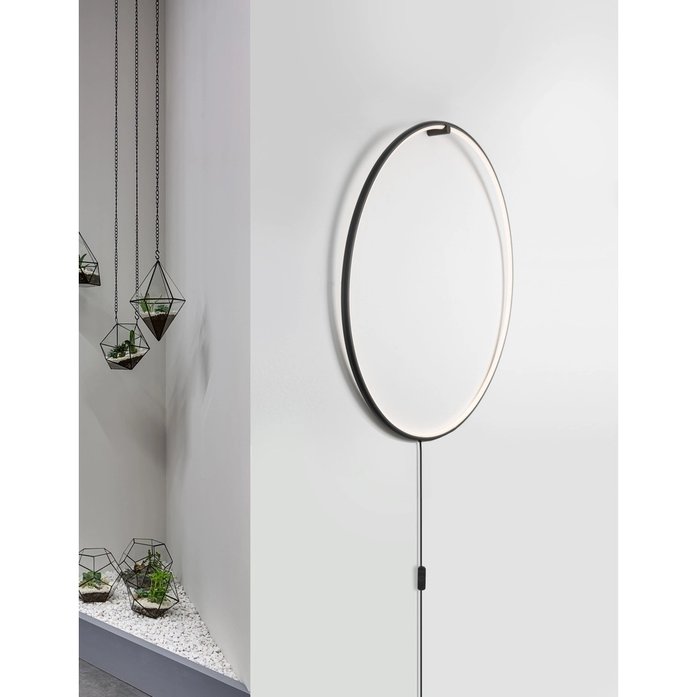 Vloerlamp Ring zwart Ø 79cm Lyora 5212017424266