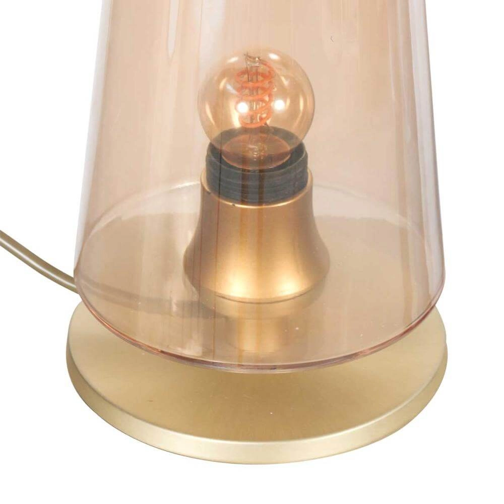 Strakke tafellamp Ancilla rond goud Steinhauer 8712746171068