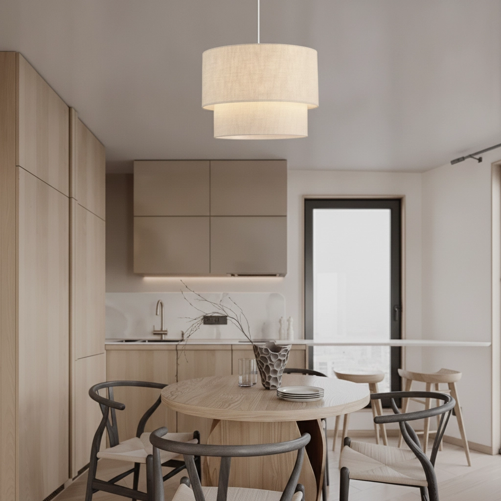 Linnen hanglamp Karen Ø 50cm