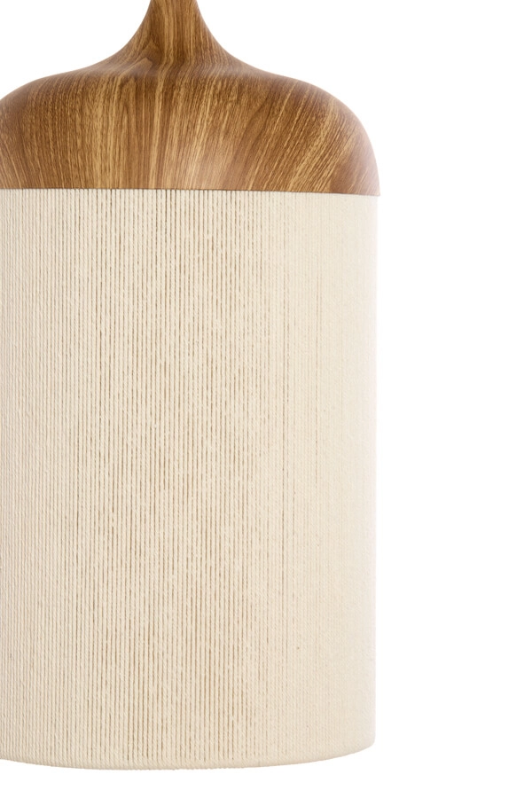 Hanglamp Dania lichte hout print Ø 16cm Light & Living 8717807743345