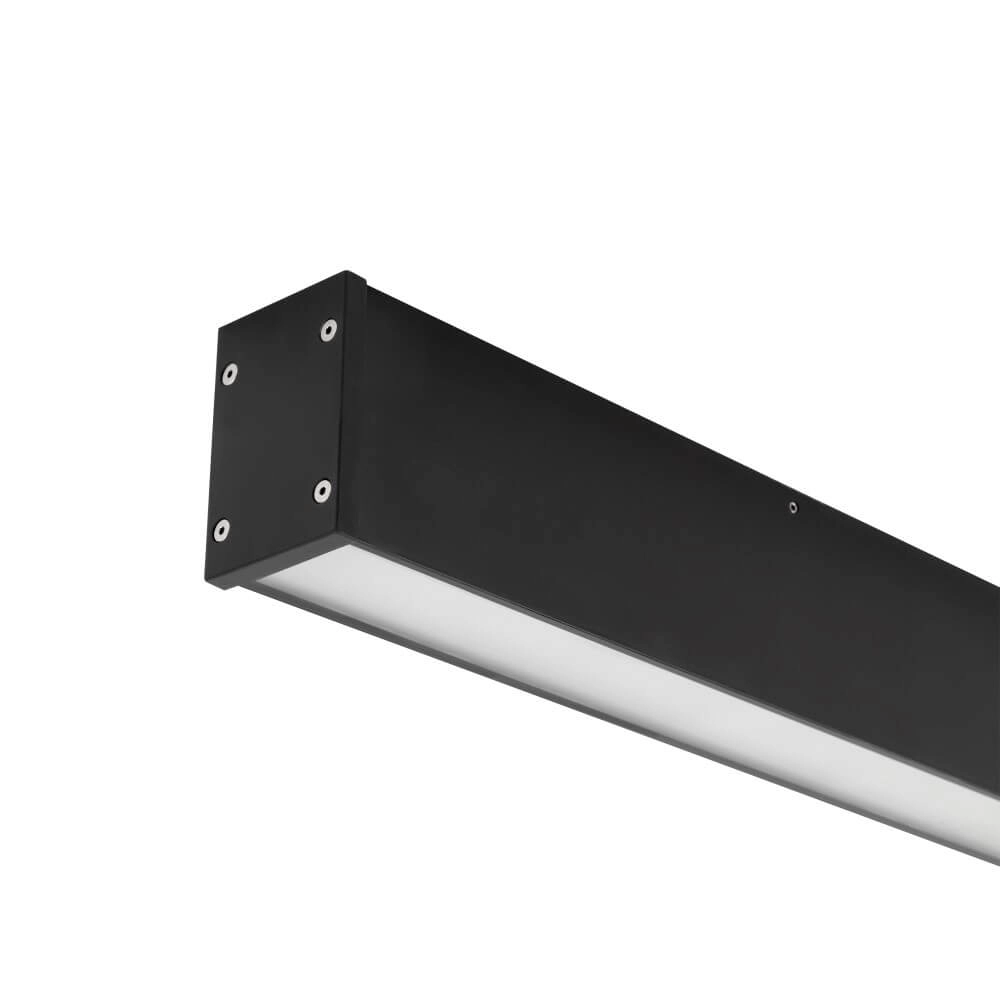 Strakke plafondlamp Outline M zwart 100cm Lyora 5903139113618