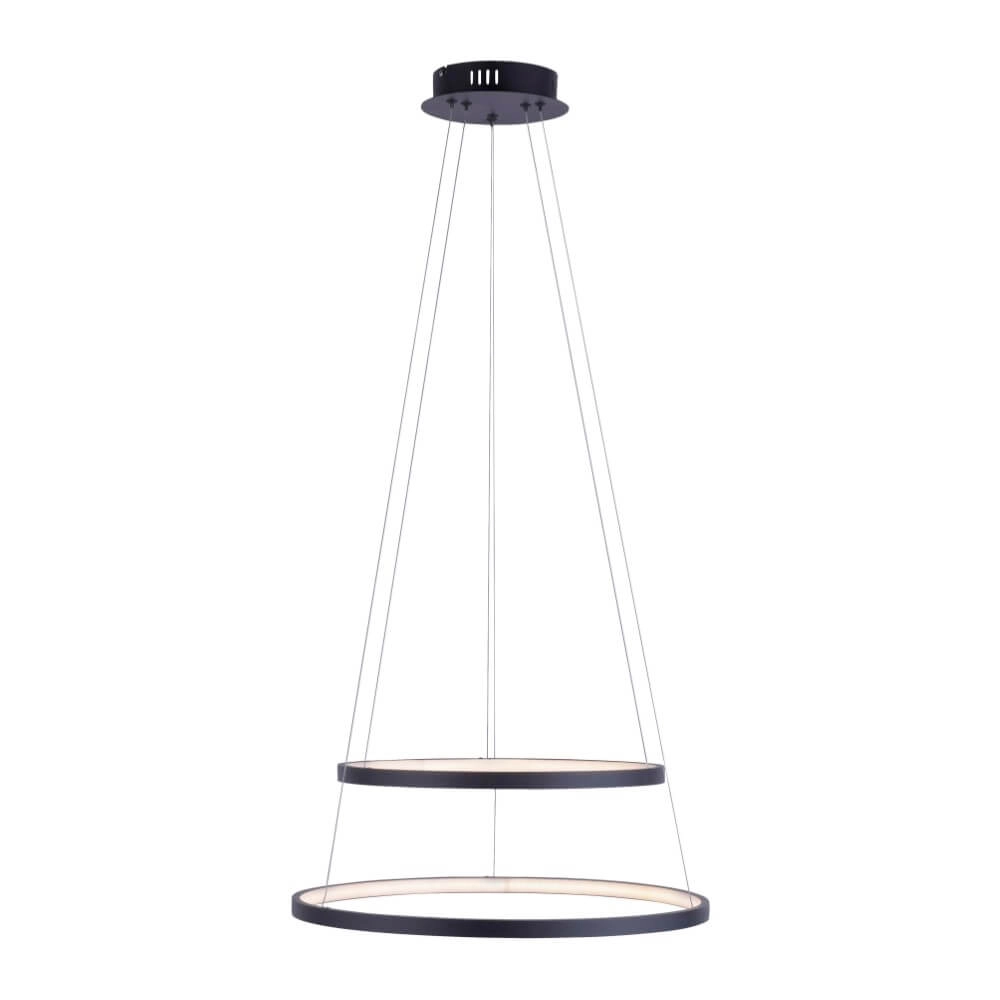 Ronde hanglamp Circle antraciet Just Light 4043689960353