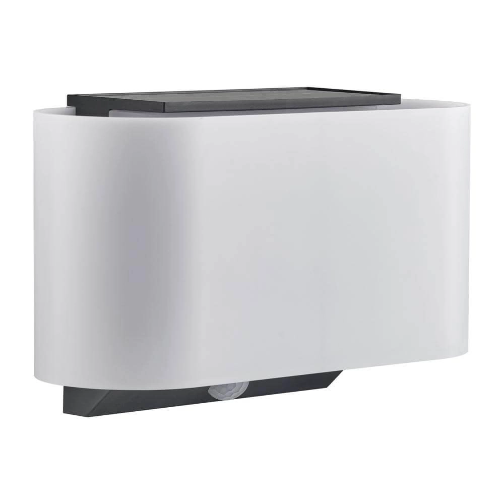 Solar wandlamp Piola zwart met wit Nordlux 5704924017537