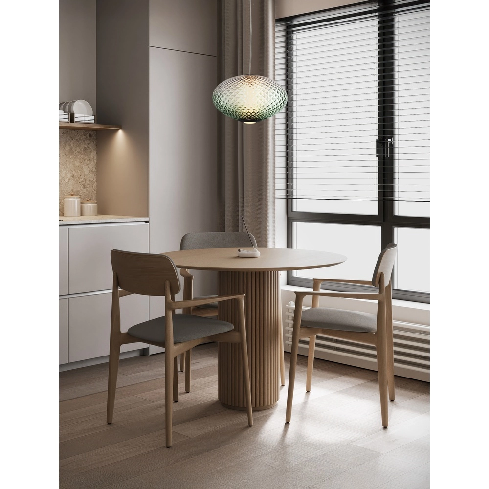 Hanglamp Aora ovaal groen glas Lyora 5212017483850