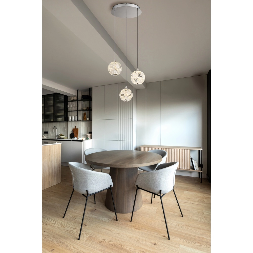 3-lichts hanglamp Virina chroom Globo 9007371478255