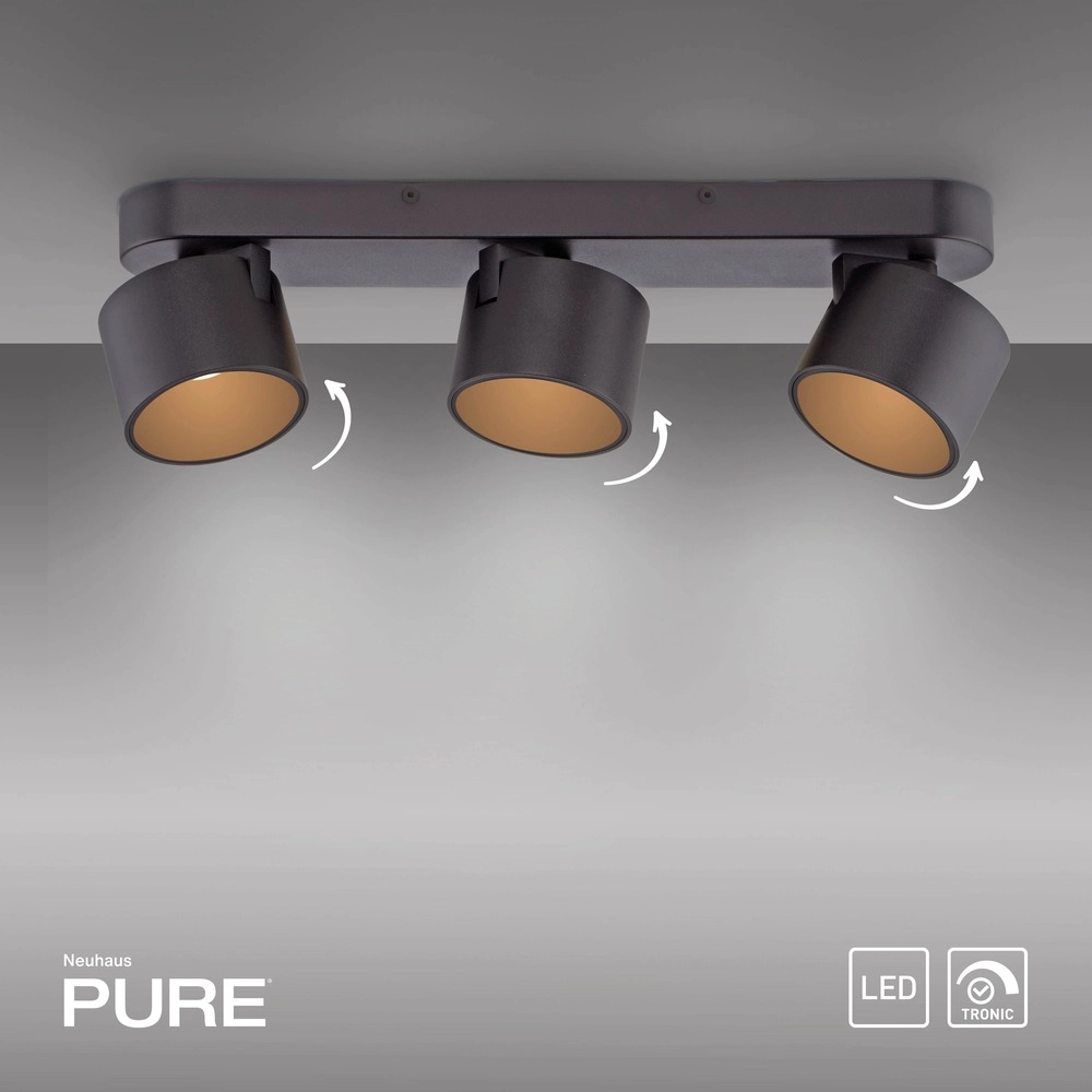 3L Led opbouwspot Pure Cup black pearl Paul Neuhaus 4012248395615